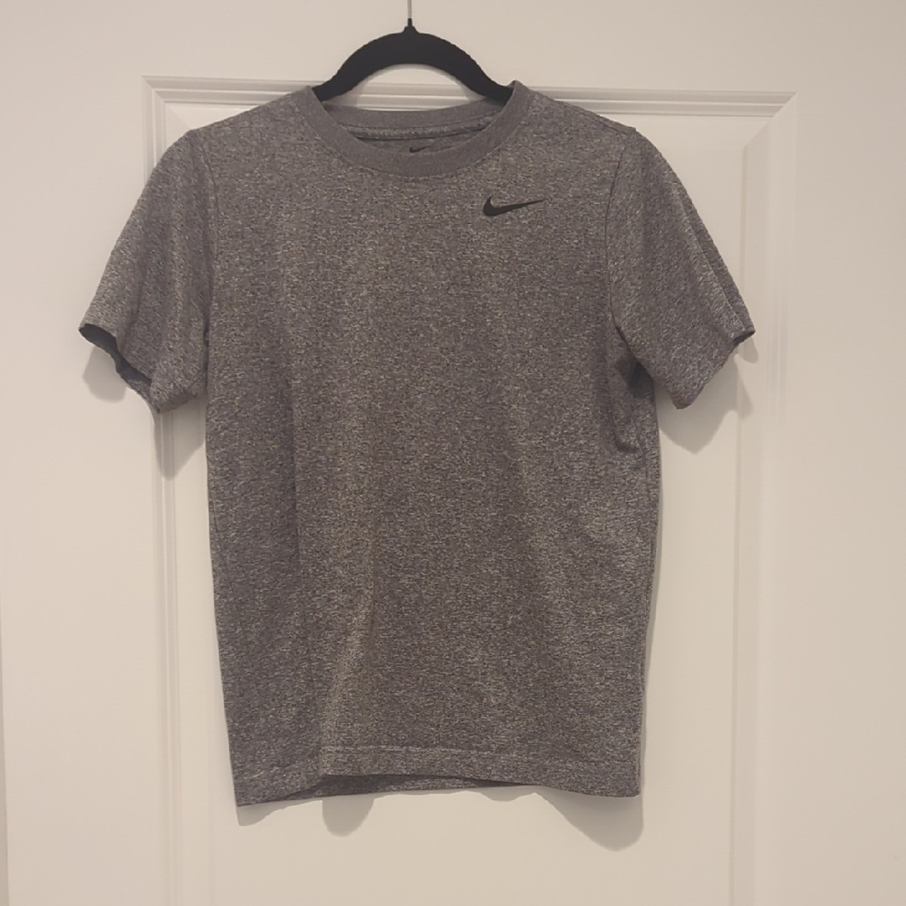 Nike Kids Heather Gray Short Sleeve Tee